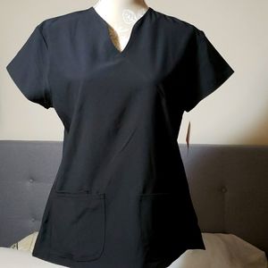 JDM Deven Strech Black Scrub top